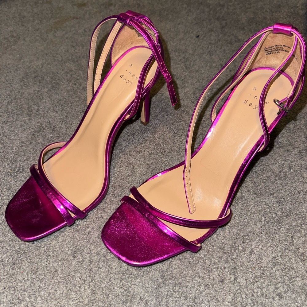 A New Day Fuchsia Strappy Sandals